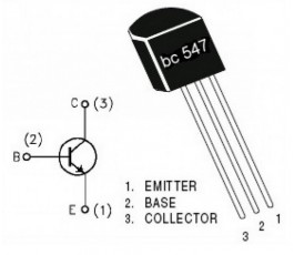 Tranzistor BC547B NPN 45V