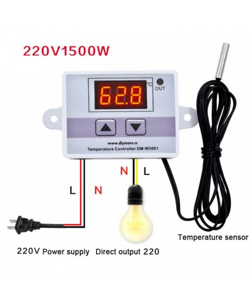 Termostat Digital DM-W3002 Control Temperatura AC 220V, 1500W ...