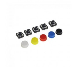 Buton cu capac, 50mA 12VDC